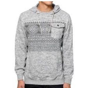 Van’s gray Aztec design hooded sweatshirt with front pocket